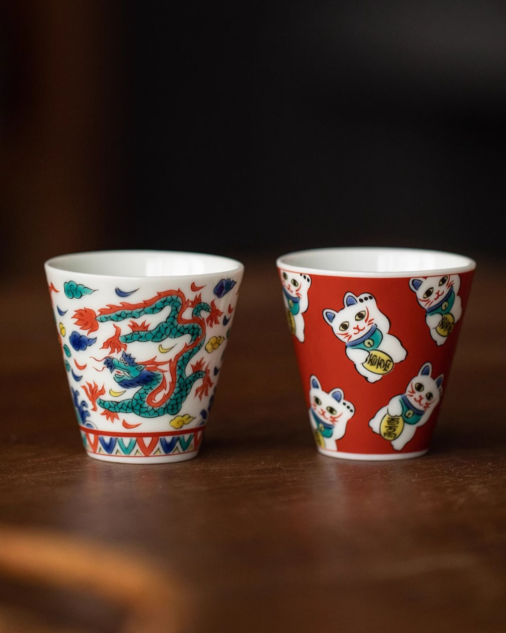 Kutani Ware Traditional Hand-Painted Gongfu Tea Set – Gift Box Edition