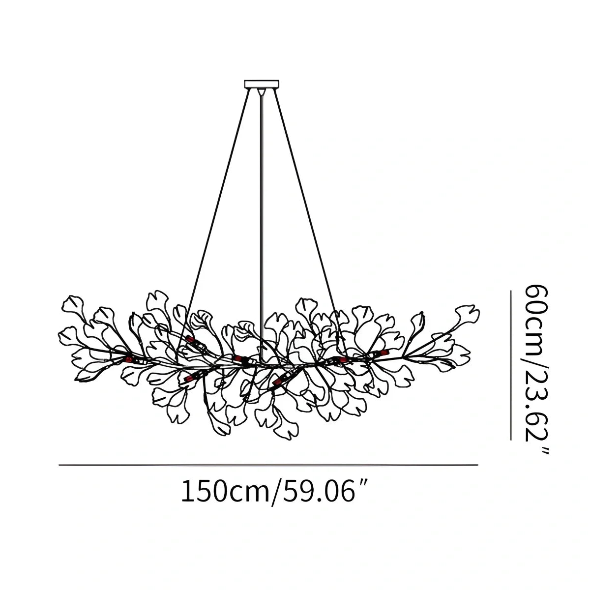 Gingko Chandeliers-B for Living Room