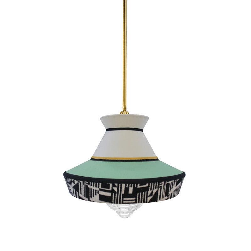 Black Patchwork Calypso Guadaloupe Pendant Light OPEN BOX