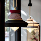 Black Patchwork Calypso Guadaloupe Pendant Light OPEN BOX