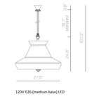 Black Patchwork Calypso Guadaloupe Pendant Light OPEN BOX