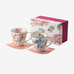 Mino Ware Floral Series Mug Gift Set