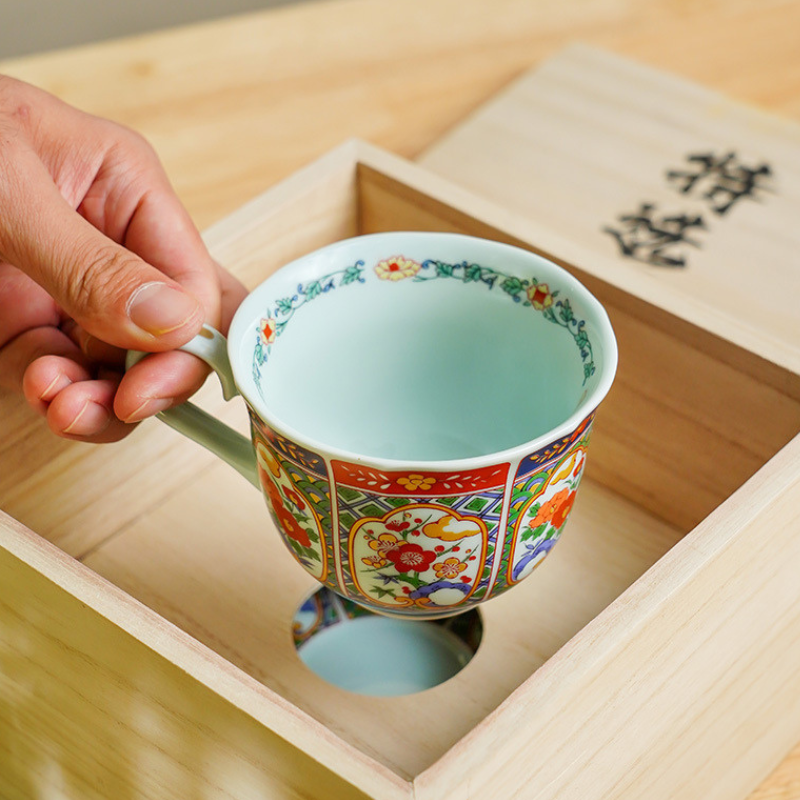 Mino Ware Ko-Imari Coffee Cup Gift Set