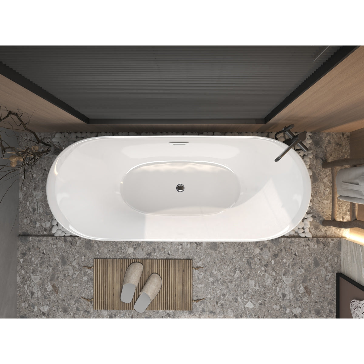 Premium Gloss White Freestanding Tub