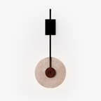 Disc Travertine Wall Lamp
