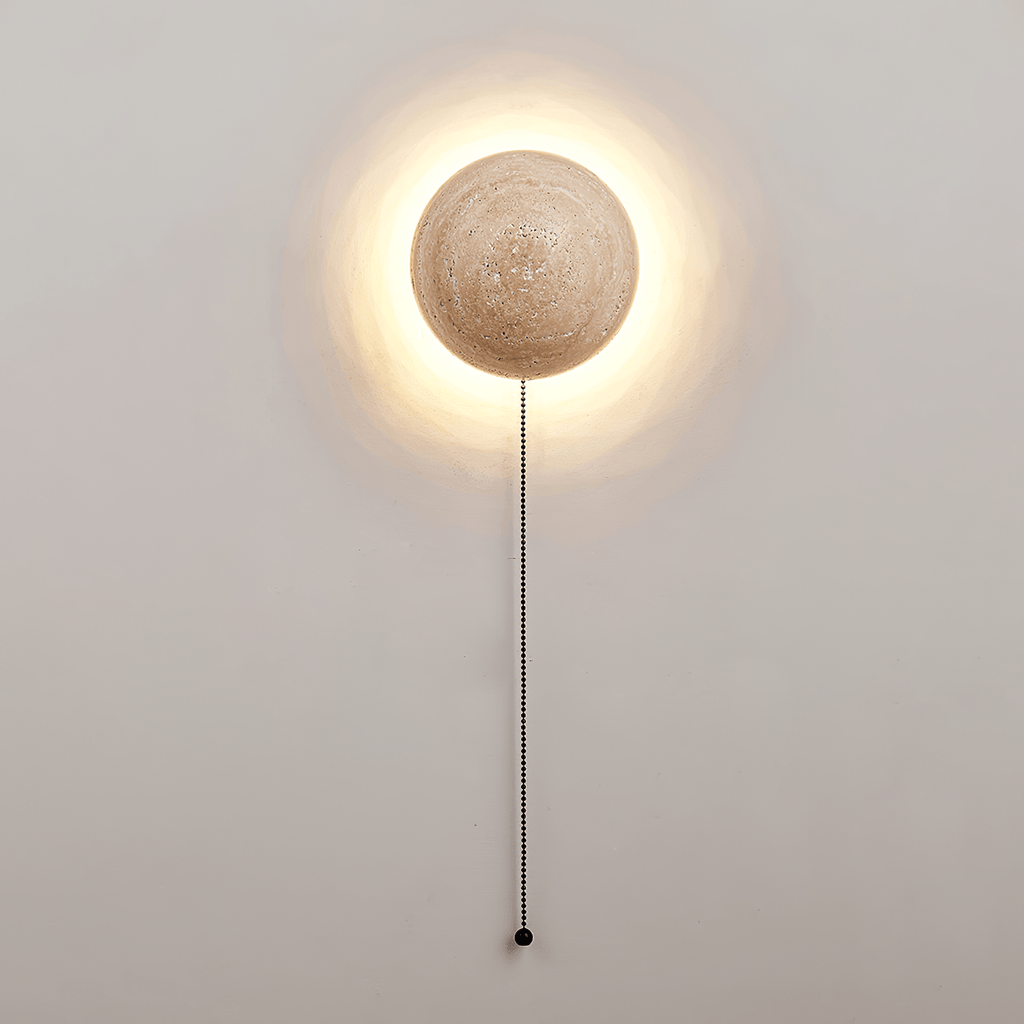 Luna Travertine Wall Light