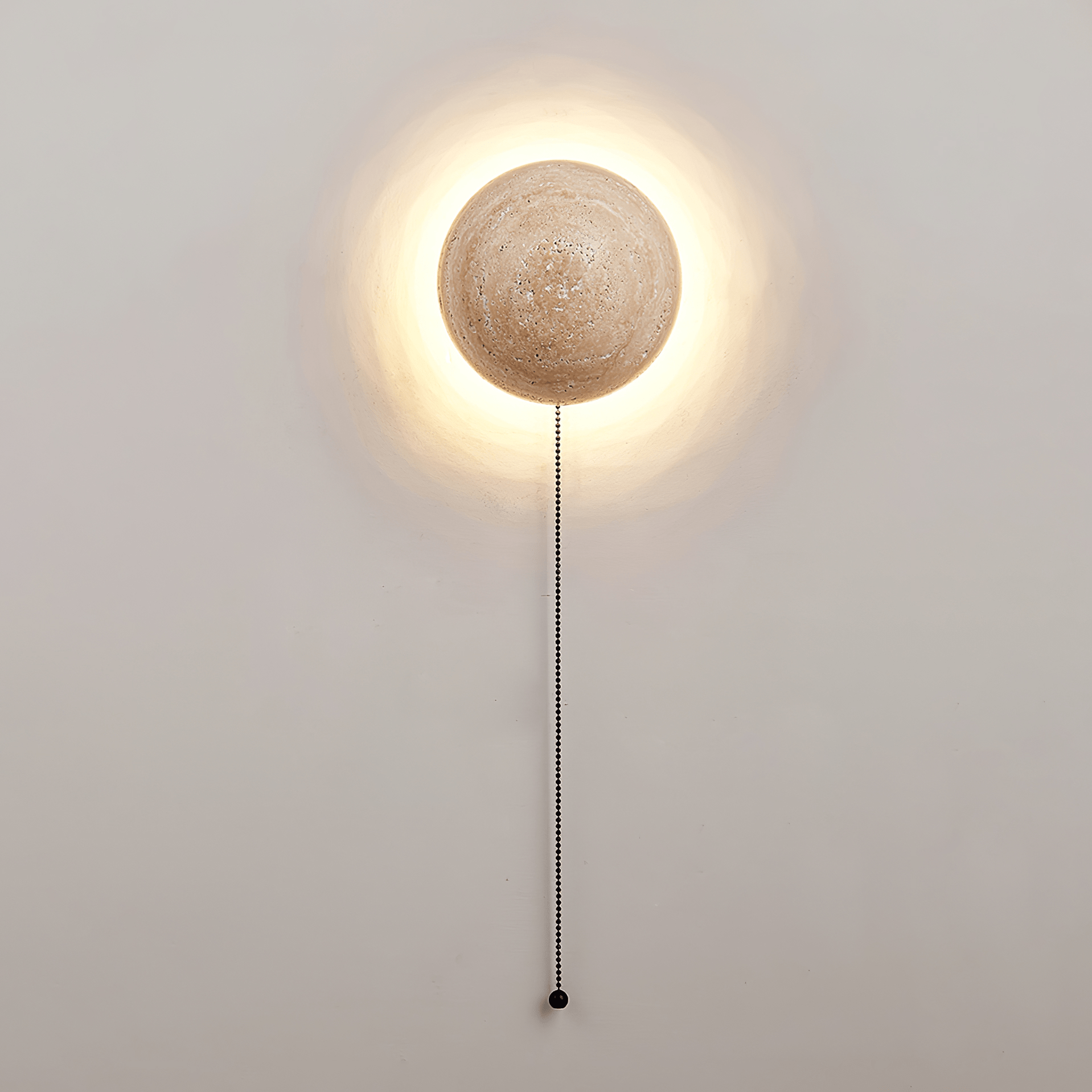 Luna Travertine Wall Light