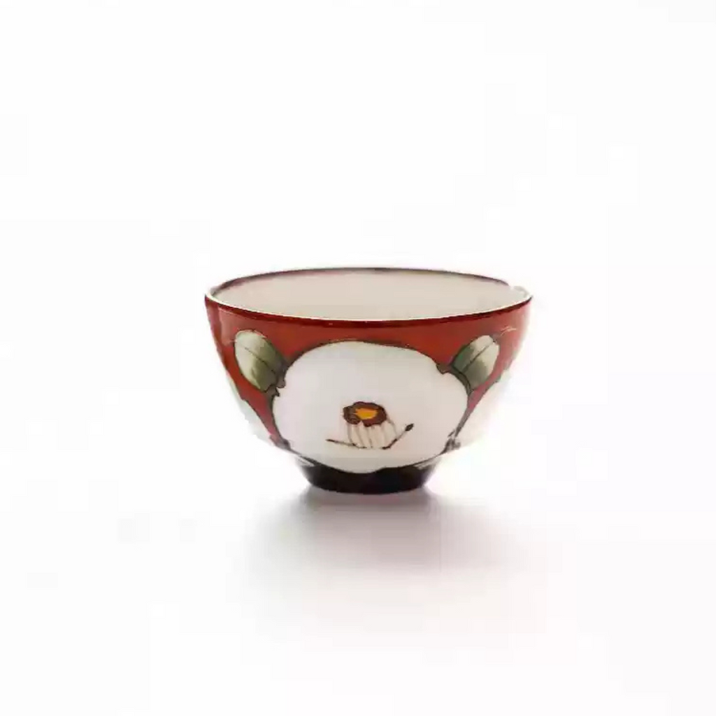 Arita-yaki Hand-Painted Vintage Camellia Teapot Set