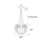 Modern Art Deco Layered Pendant Lamp