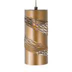 Flow Metallic Cylinder Mini Pendant Light