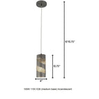 Flow Metallic Cylinder Mini Pendant Light