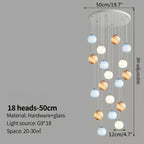 Modern Attic 3D Moon Celestial Chandelier