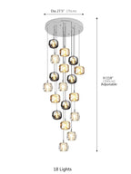 Cubie Suspension Chandelier
