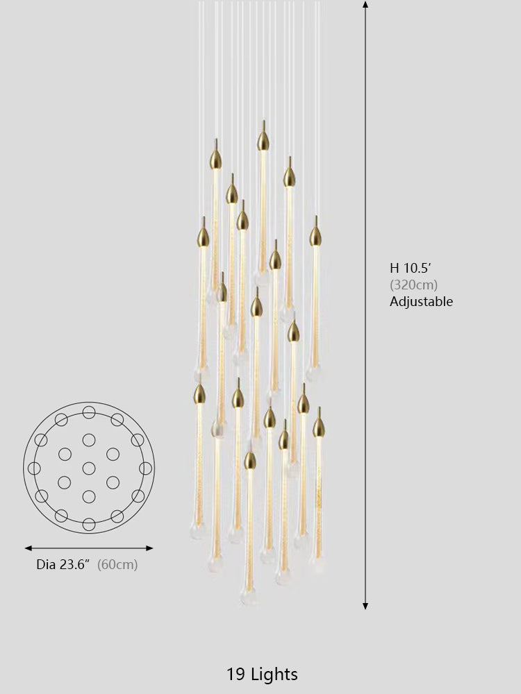 Allure Raindrop Shapes Chandelier