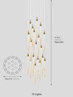 Allure Raindrop Shapes Chandelier