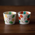 Kurachin Kiln Hand-Painted Moon Camellia Underglaze Tea Cup