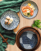 Mino Ware Classic Dyed Octagonal Plate Set