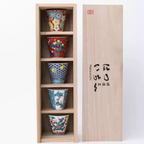 Kutani Ware Traditional Hand-Painted Gongfu Tea Set – Gift Box Edition