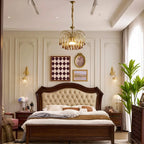 French Retro Water Drop Glass Chandelier