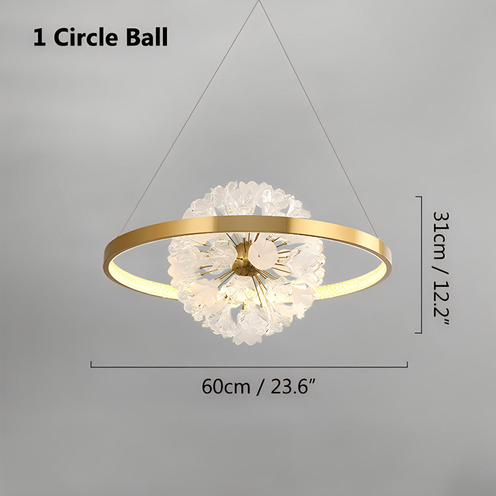 Nordic Light Luxury Ring Creative Chandelier