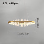Nordic Light Luxury Ring Creative Chandelier
