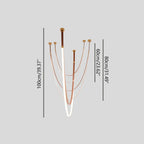 Shalom Leather Chandelier for Staircase