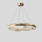 Water Pattern Glass Chandelier for Living Room