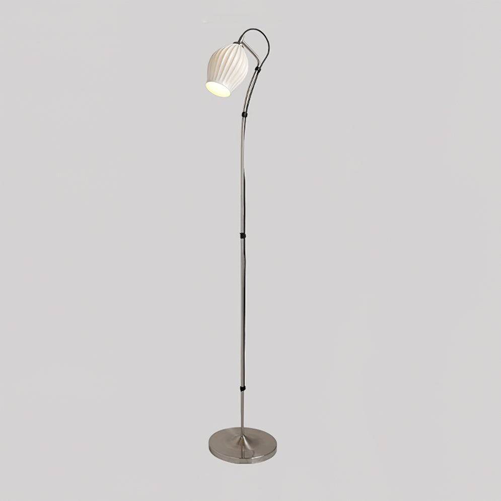 Ceramic Ribbed Floor Lamp