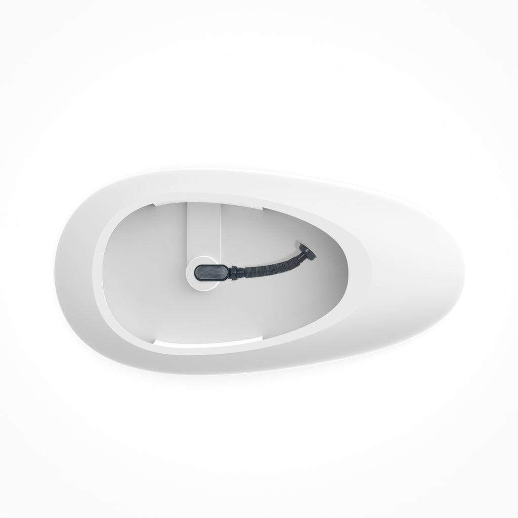 71 inch artificial stone solid surface freestanding bathroom bathtub