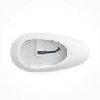 71 inch artificial stone solid surface freestanding bathroom bathtub