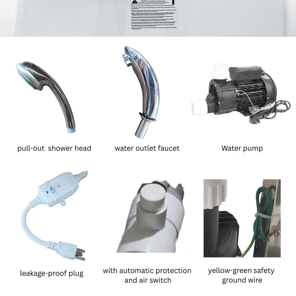 Luxury 2-Person Whirlpool Massage Tub