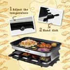 Raclette Electric Griddles Grill for 8 People