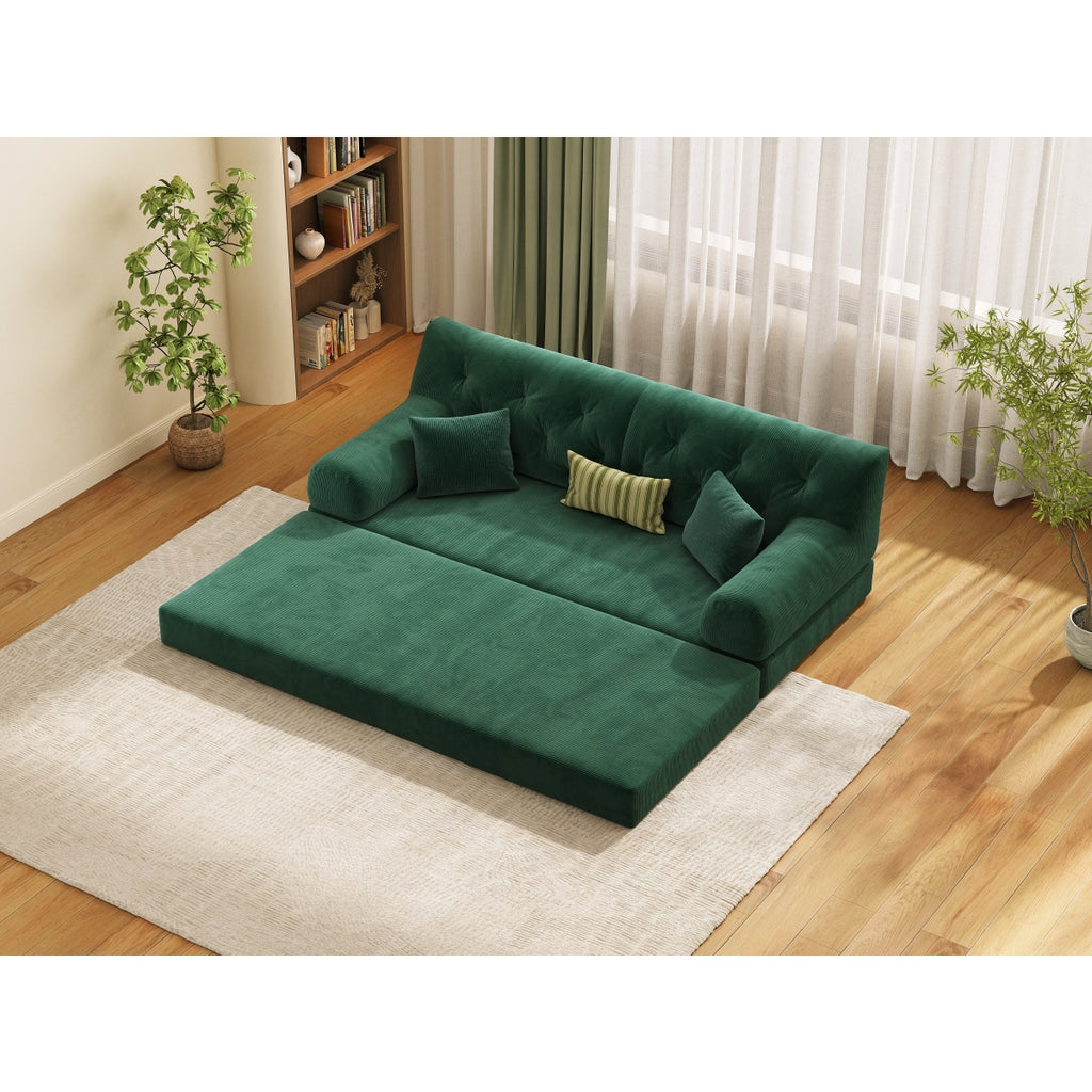 78.8" Modular Sofa Comfortable Floor Sofa Bed for Living Room