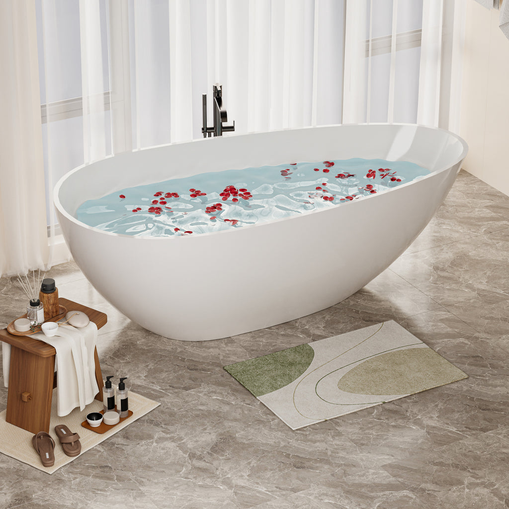 Luxury Stone Resin Soaking Tub