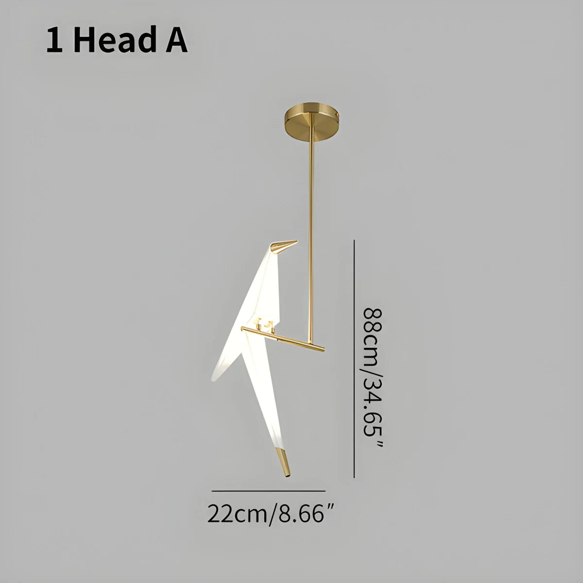 Paper Crane Bird Chandelier for Dining Room