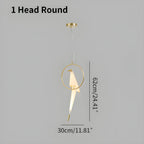 Paper Crane Bird Chandelier for Dining Room