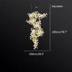 Large Ginkgo Leaf Chandelier