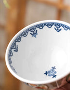 Mino Ware Imperial Floral Pattern Ceramic Bowl Set