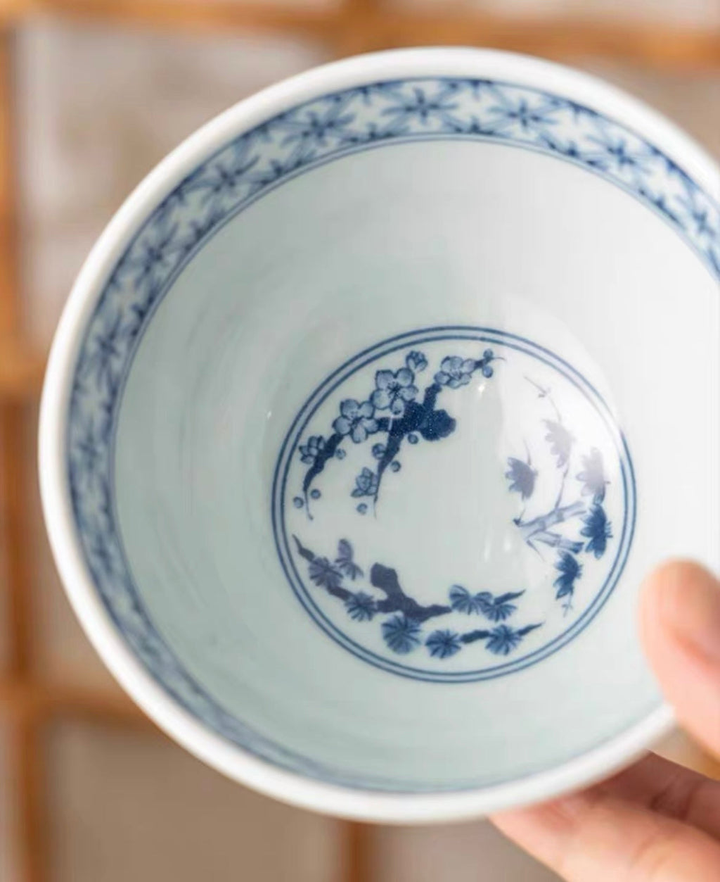 Mino Ware Imperial Floral Pattern Ceramic Bowl Set