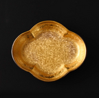 Hasami Ware Toyotsu Handcrafted Gold and Silver Decorated Dessert Plate Gift Set