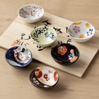 Seto Ware Yudachi Kiln Sakura Rabbit Ceramic Dipping Plate Gift Set
