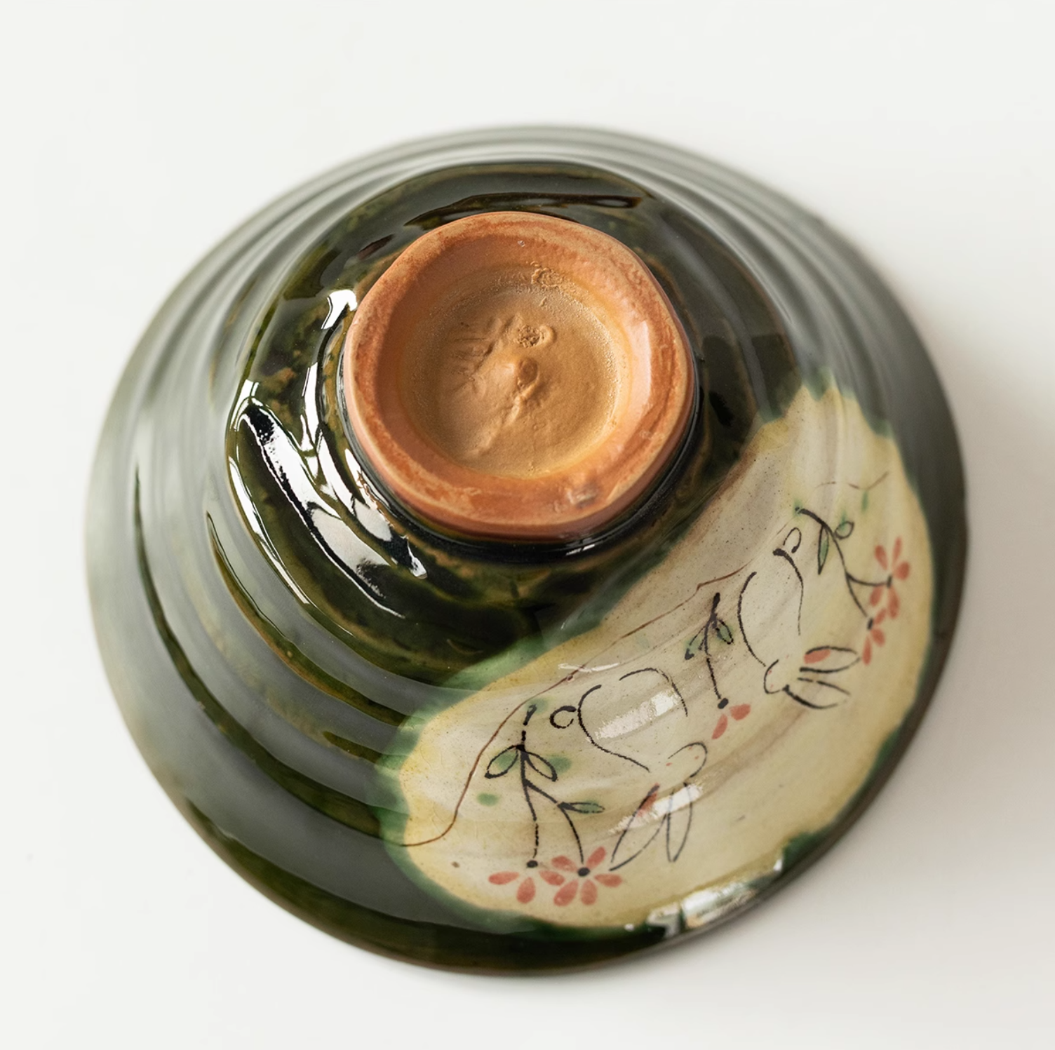 Seto Ware Hand-Painted Cute Rabbit Snack Bowl