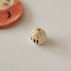 Seto Ware Daruma Handmade Clay Incense Holder