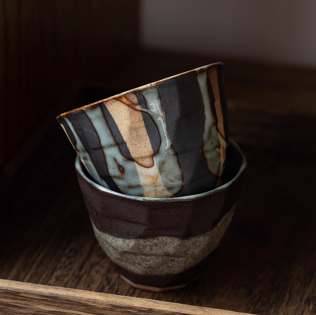 Mino Ware Rustic Ryuun Tokusa Coffee Cup