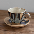 Mino Ware Rustic Hyakuso Ceramic Coffee Cup Set
