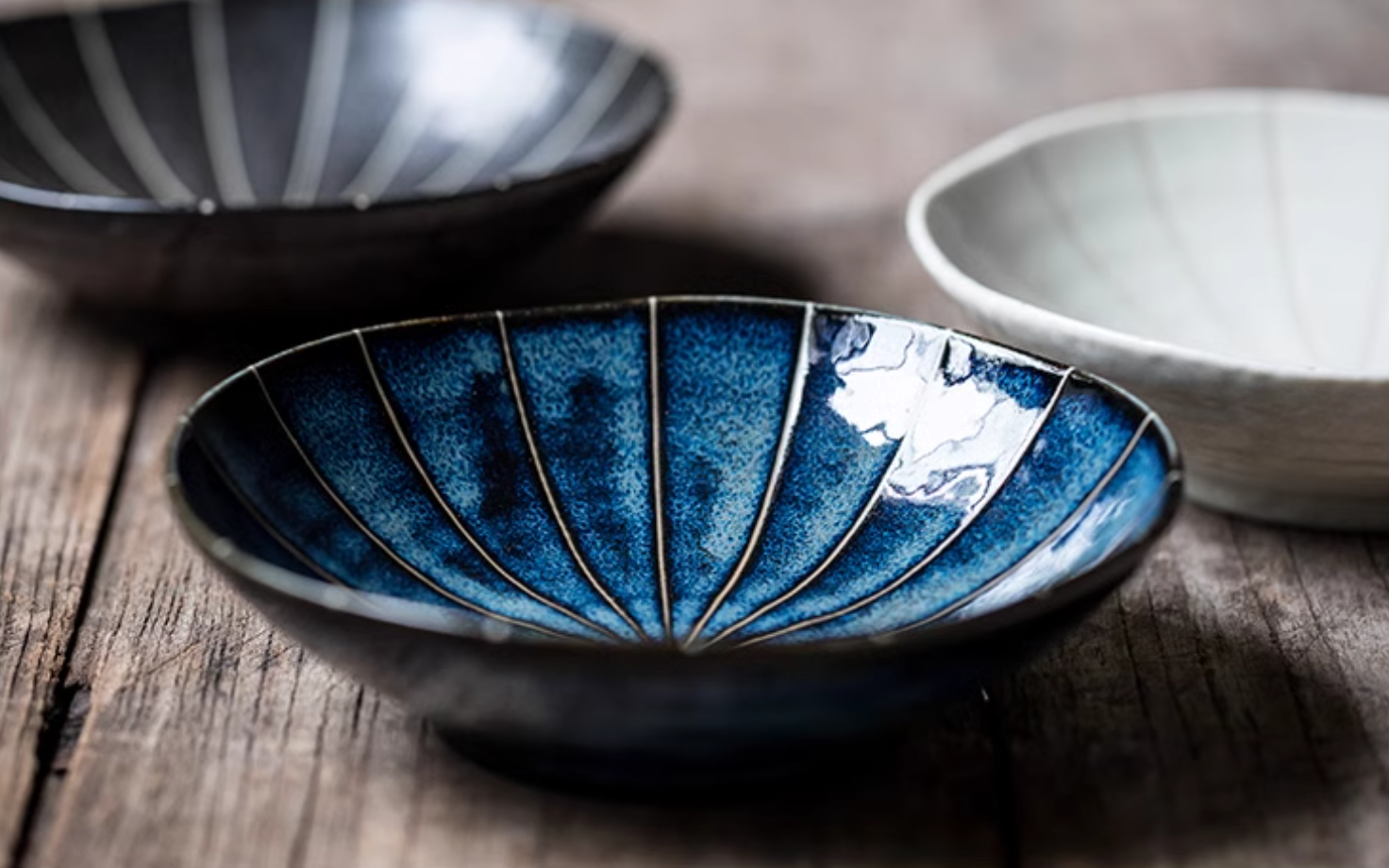 Mino Ware Underglaze Tokusa Plate