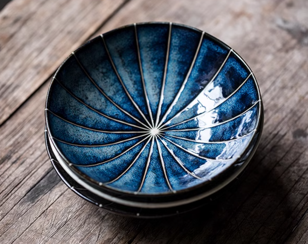 Mino Ware Underglaze Tokusa Plate