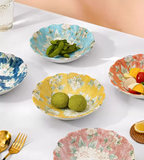 Mino Ware Hibiscus Flower Series Plate Gift Set