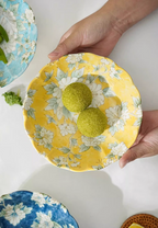 Mino Ware Hibiscus Flower Series Plate Gift Set