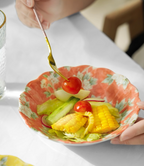 Mino Ware Hibiscus Flower Series Plate Gift Set